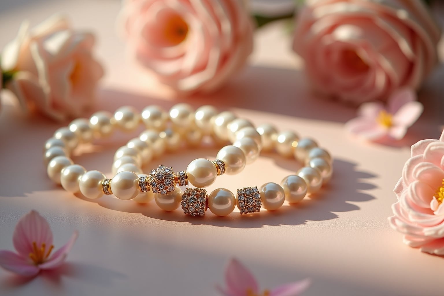 Perlenamarmbänder mit Blumen für jeden Anlass