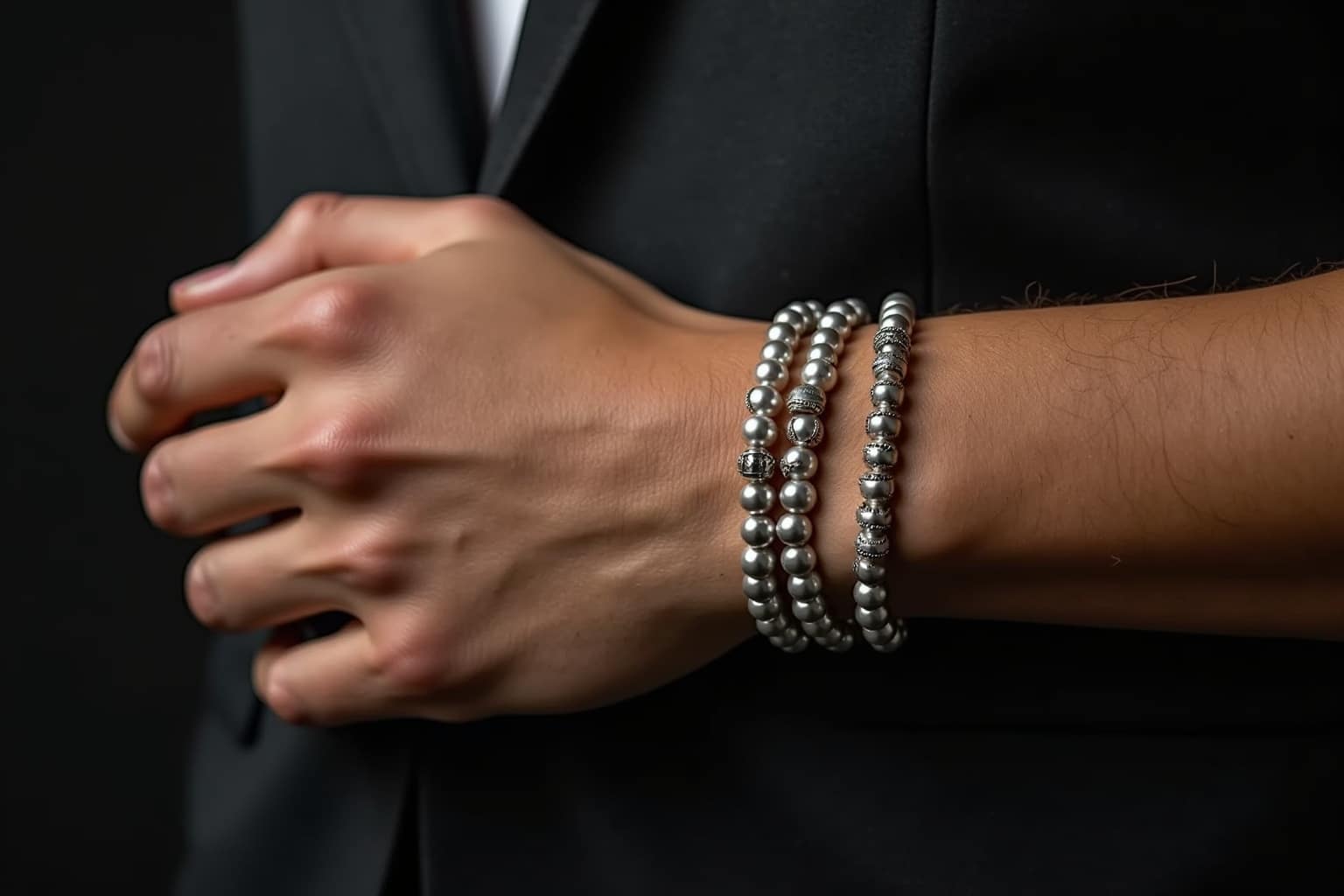 Perlenarmbänder für Herren - Eleganz am Handgelenk