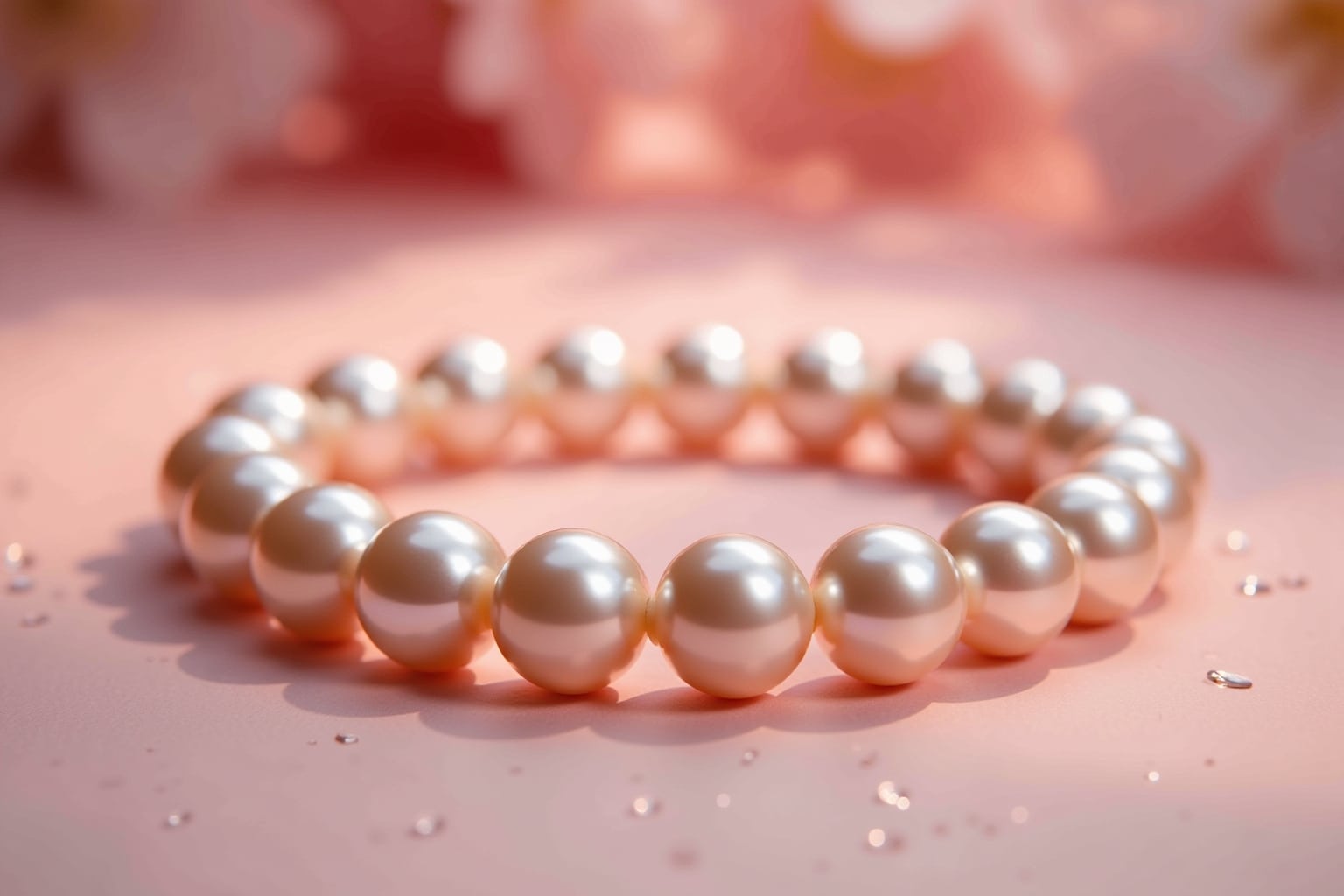 Schimmerndes Perlenarmband in Rosa - Eleganz für dich