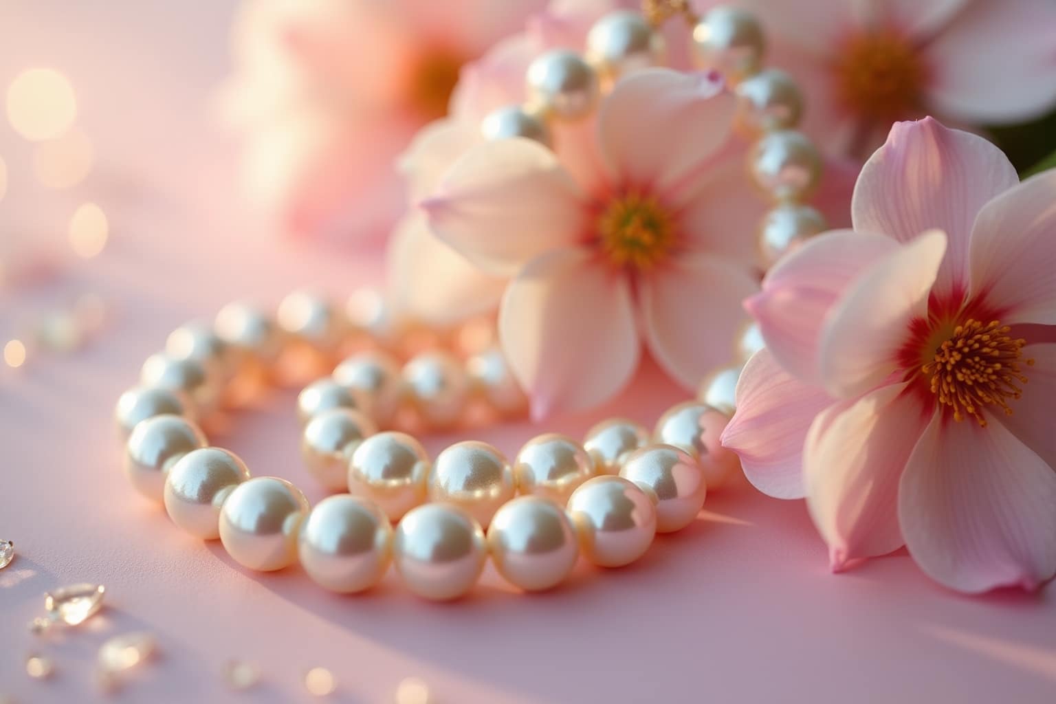 Bezaubernde Perlenketten mit Blumen für den Frühling