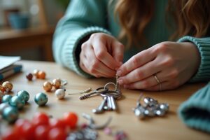 Perlen Schlüsselanhänger selber machen - DIY Anleitung