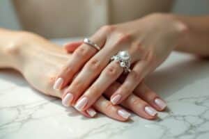 Zarte Perlenringe für deinen eleganten Look