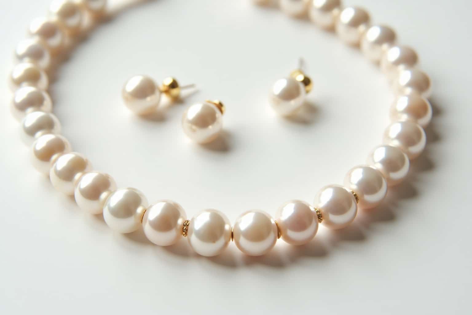 Edles Perlenset Süßwasserperlen für Schmuckdesign