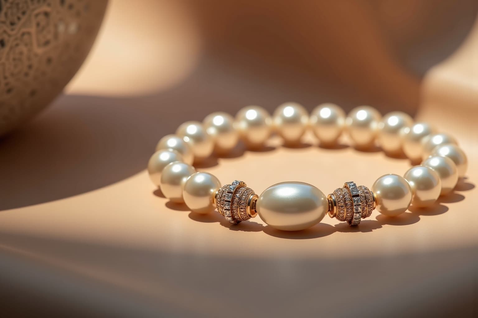 Elegantes Süßwasser Perlenarmband für jeden Anlass