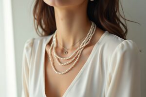 Schlichte Perlenketten Damen für jeden Anlass