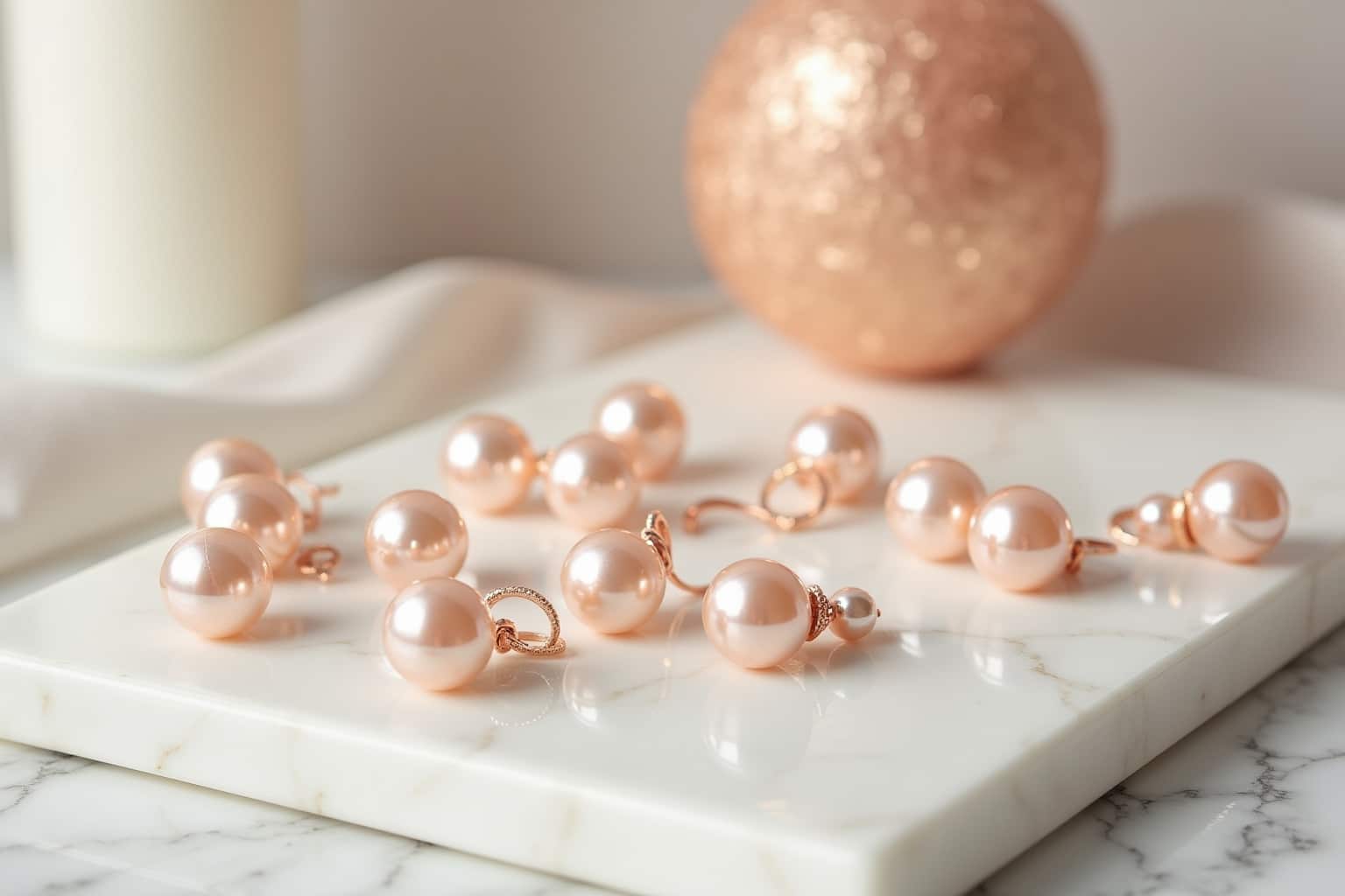 Rosafarbene Perlen für Frauen online kaufen