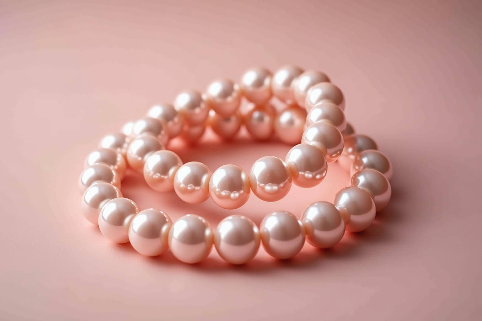 14 rosafarbene Perlenarmbänder Ideen