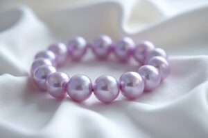 7 Lavendel Perlenarmbänder Varianten