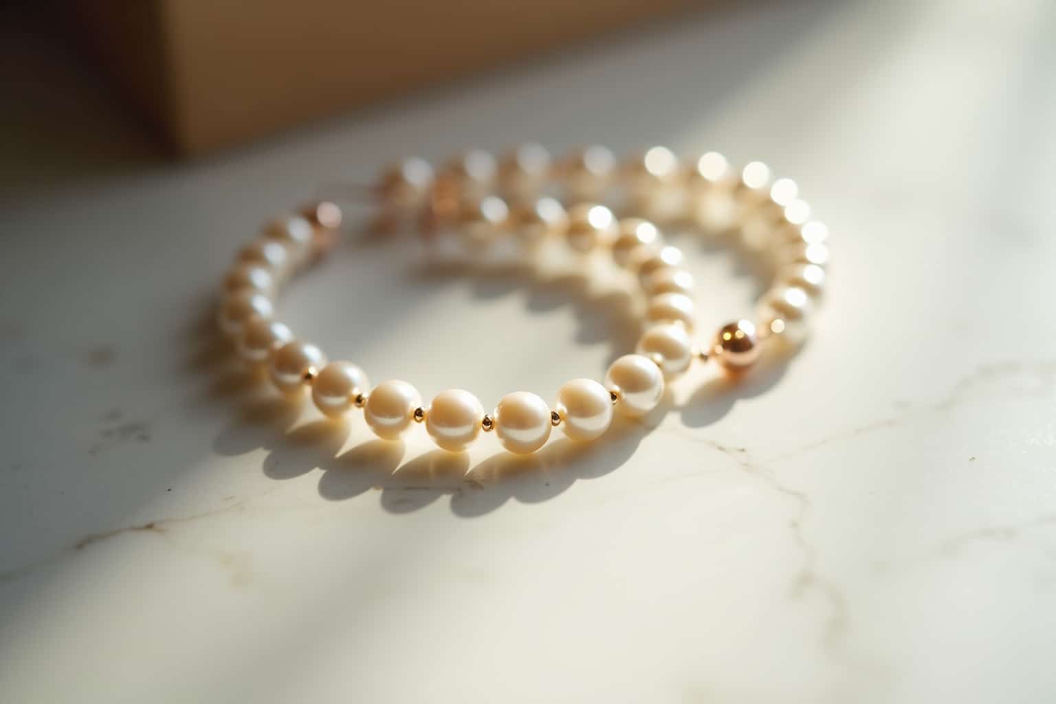 Minimalistischer Perlenschmuck